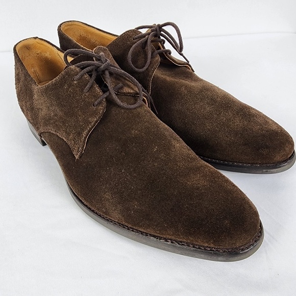 CROCKETT & JONES- Newquay- Mens Size 10.5E US 9.5E UK Chocolate Brown - Picture 1 of 16